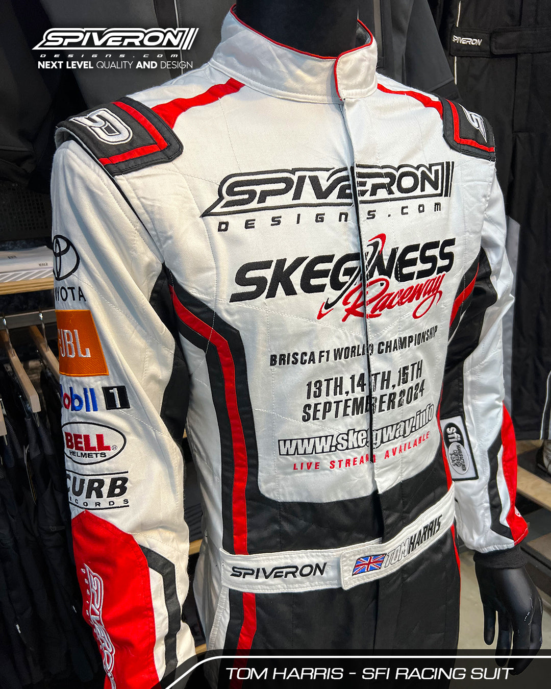 Gepersonaliseerde Raceoverall - Premium SFI 3.2A/5 - Spiveron Designs