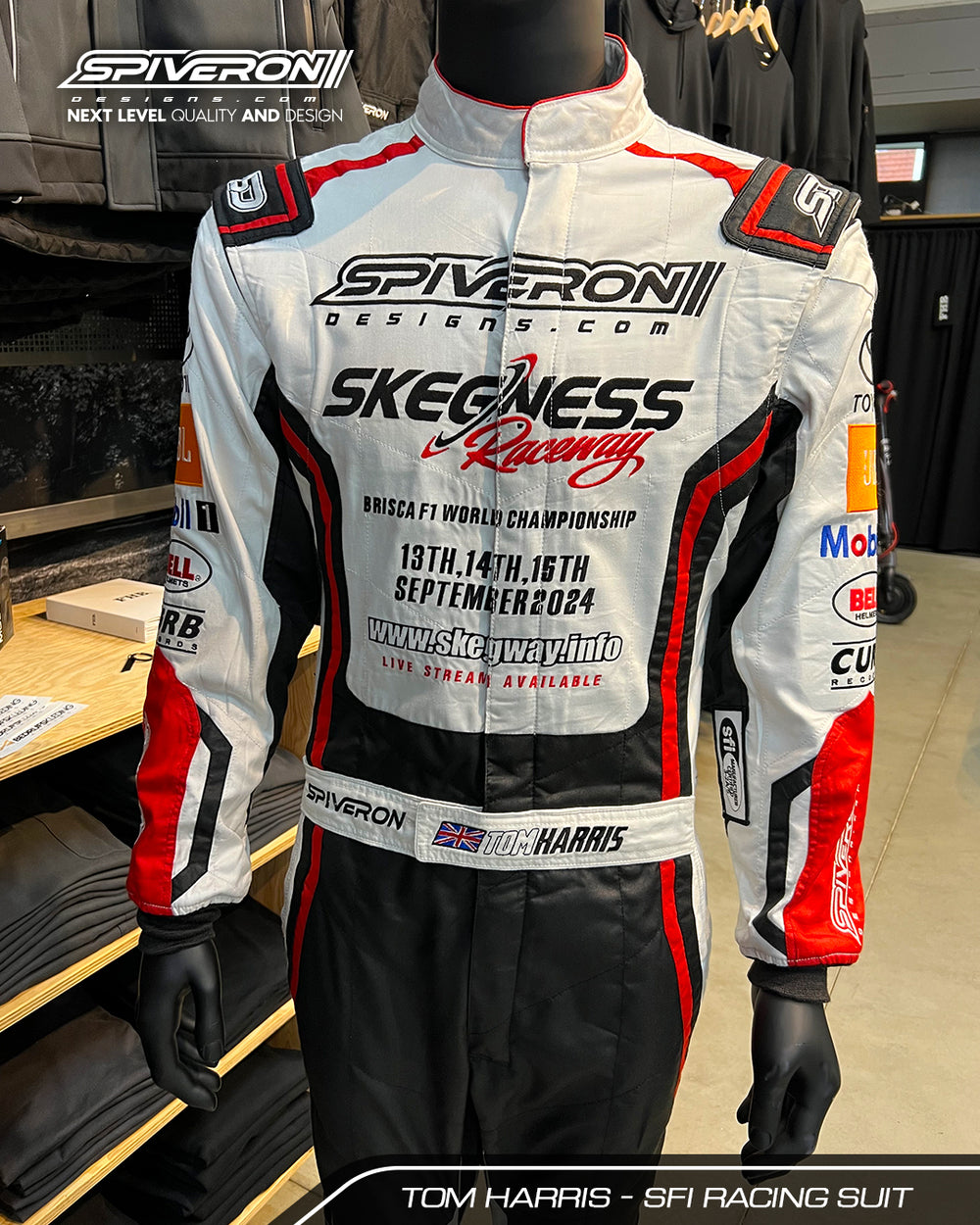 Gepersonaliseerde Raceoverall - Premium SFI 3.2A/5 - Spiveron Designs