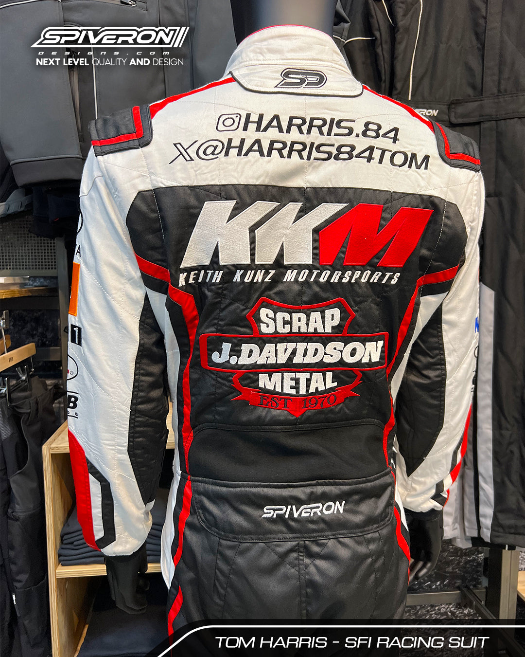 Gepersonaliseerde Raceoverall - Premium SFI 3.2A/5 - Spiveron Designs