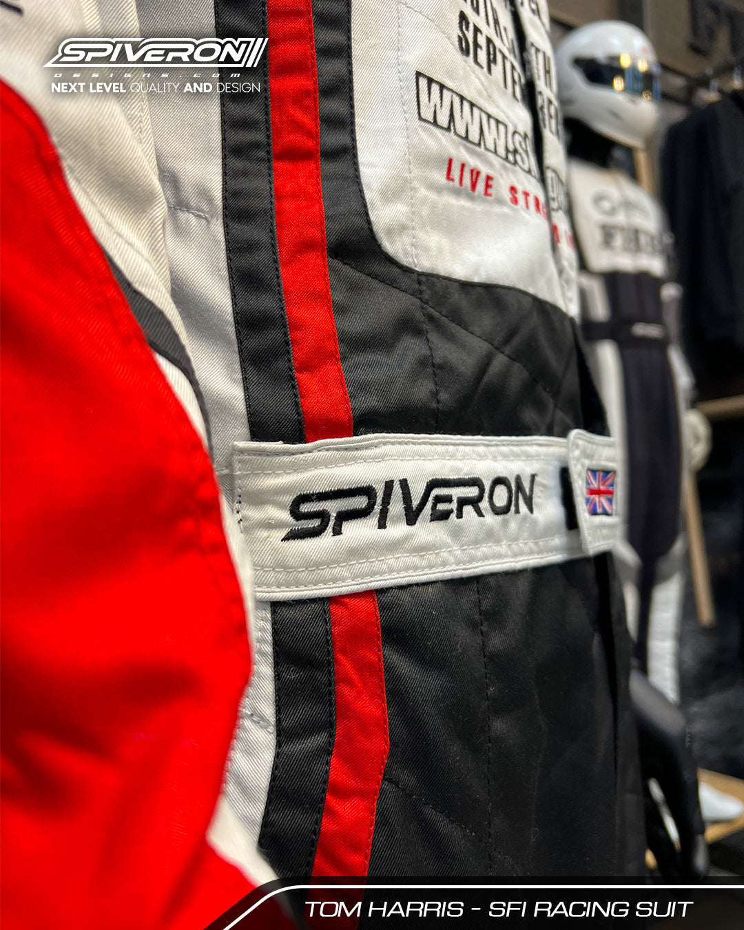 Gepersonaliseerde Raceoverall - Premium SFI 3.2A/5 - Spiveron Designs